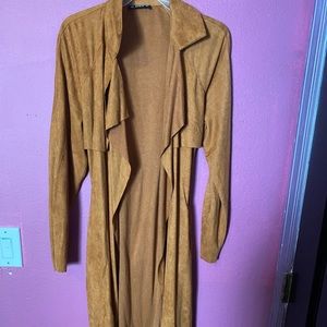 Shein Long Soft Brown Jacket
